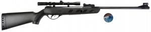 Luxus-Luftgewehr-Set Blackpower 5,5 mm inkl. ZF 4x20 & Diabolos