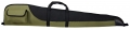 Gewehrtasche Grn / Schwarz mit se ; Kunstlederbesatz